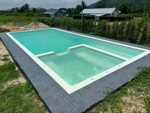 สร้างสระว่ายน้ำระบบเกลือการันตีด้วยผลงาน